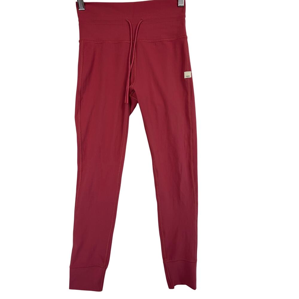 Vuori Daily Legging Red Rose Athletic Gym Tights Size Small $98 - Picture 2 of 6